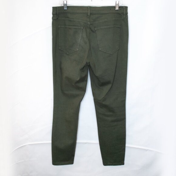 Ann Taylor Skinny Ankle Jeans Womens 10 Olive Green Modern Fit Stretch 0501X - Picture 3 of 5